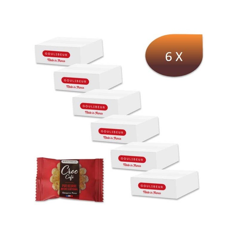 Pack 6 x 1 Kg Mini galette CROC CAFÉ tradition - GOULIBEUR Pack 6 x 1 Kg Mini galette CROC CAFÉ tradition - GOULIBEUR
