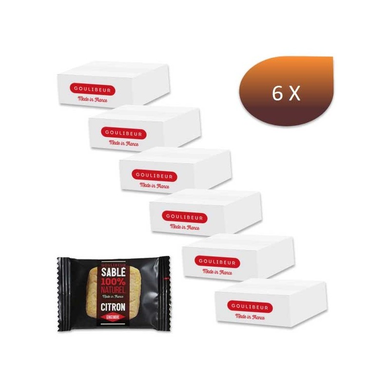 Pack 6 x 1 Kg sablés CITRON gingembre - GOULIBEUR Pack 6 x 1 Kg sablés CITRON gingembre - GOULIBEUR