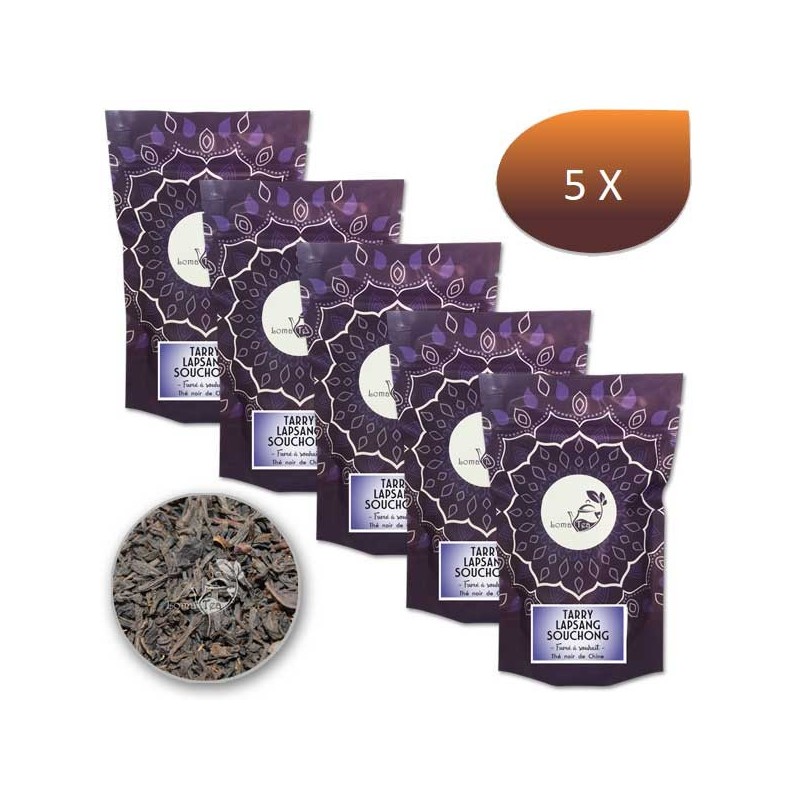 Pack x 5 Thé noir TARRY LAPSANG SOUCHONG LOMATEA VRAC 100g Pack x 5 Thé noir TARRY LAPSANG SOUCHONG LOMATEA VRAC 100g