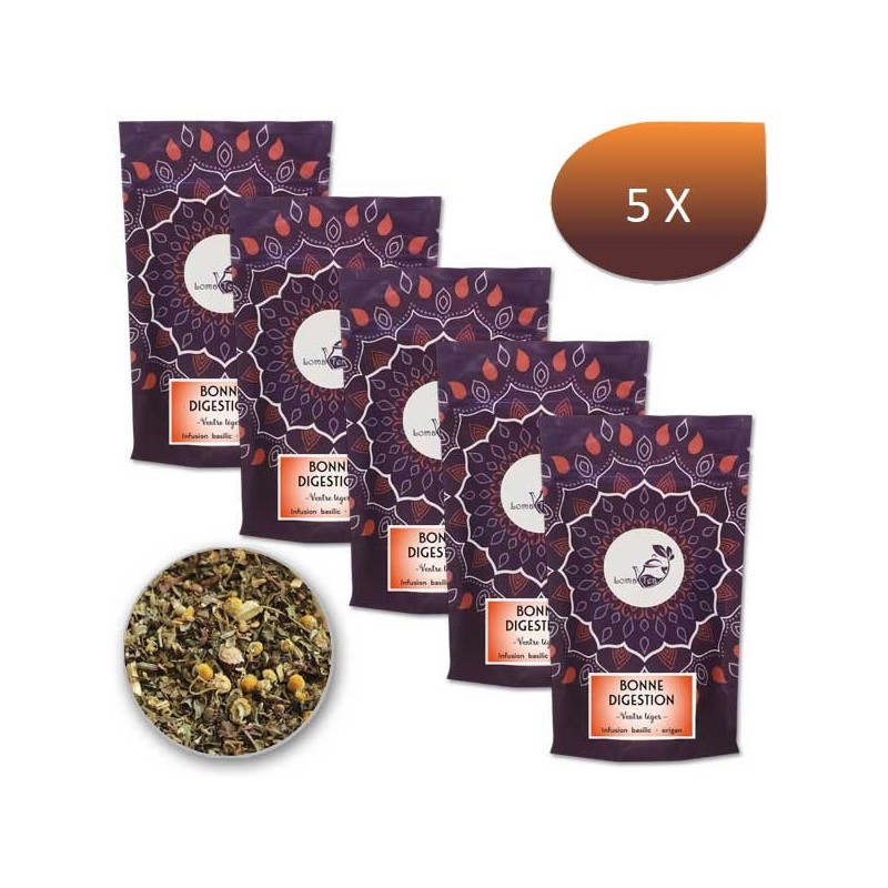Pack x 5 Infusion BONNE DIGESTION LOMATEA VRAC 100g Pack x 5 Infusion BONNE DIGESTION LOMATEA VRAC 100g