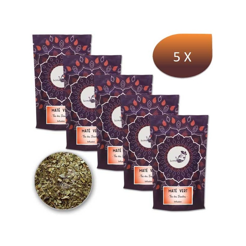 Pack x 5 Infusion MATÉ VERT LOMATEA VRAC 100g Pack x 5 Infusion MATÉ VERT LOMATEA VRAC 100g
