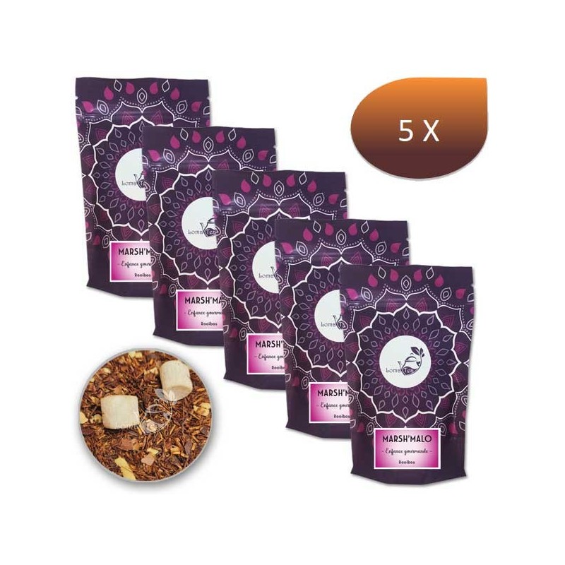 Pack X 5 Rooibos Marsh'Malo Lomatea Bulk 100g Pack X 5 Rooibos Marsh'Malo Lomatea Bulk 100g