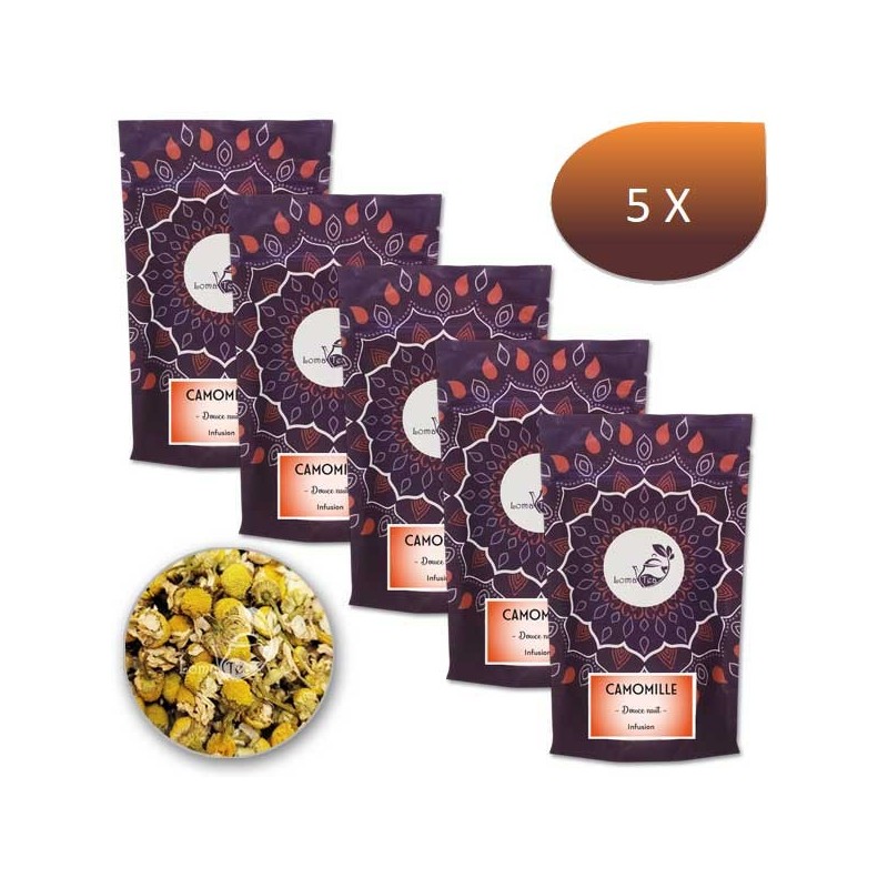 Pack x 5 Infusion CAMOMILLE LOMATEA VRAC 60g Pack x 5 Infusion CAMOMILLE LOMATEA VRAC 60g