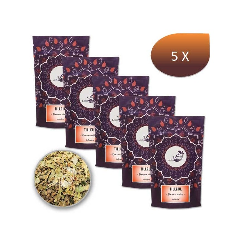 Pack x 5 Infusion TILLEUL LOMATEA VRAC 70g Pack x 5 Infusion TILLEUL LOMATEA VRAC 70g