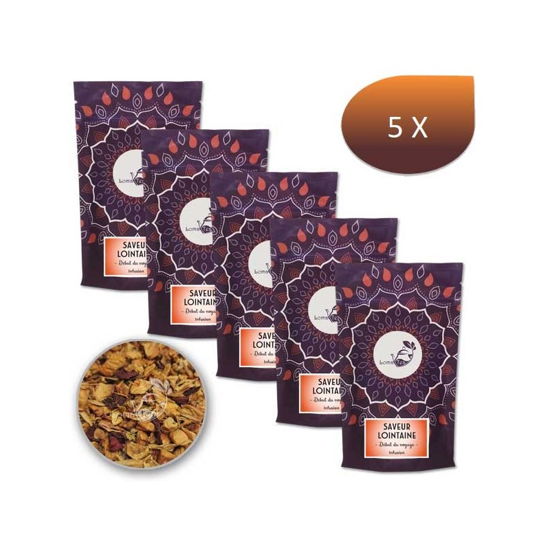 Pack x 5 Infusion SAVEUR LOINTAINE LOMATEA VRAC 100g Pack x 5 Infusion SAVEUR LOINTAINE LOMATEA VRAC 100g