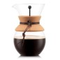 Cafetière 1 Litre Pour Over liège et cuir BODUM 500g de café moulu offert Cafetière 1 Litre Pour Over liège et cuir BODUM 500g de café moulu offert