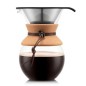 Cafetière 1 Litre Pour Over liège et cuir BODUM 500g de café moulu offert Cafetière 1 Litre Pour Over liège et cuir BODUM 500g de café moulu offert