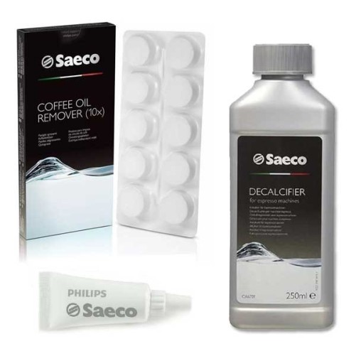 SAECO MAINTENANCE KIT (1 SELECTRAY 250 ml + 12 degreasing tablets + 1 fat tube)