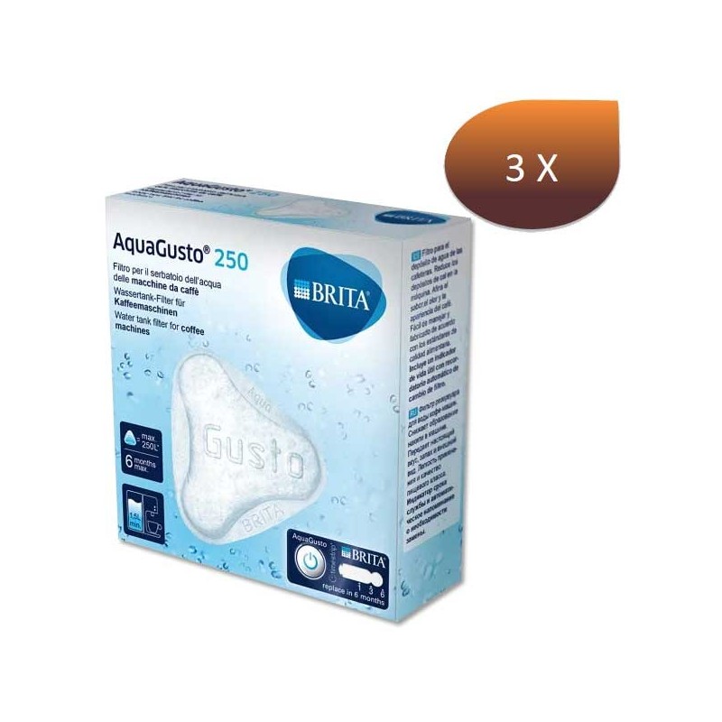 Conjunto de 3 filtros universais Brita Aqua Gusto 250 litros 1018881 Conjunto de 3 filtros universais Brita Aqua Gusto 250 litros 1018881