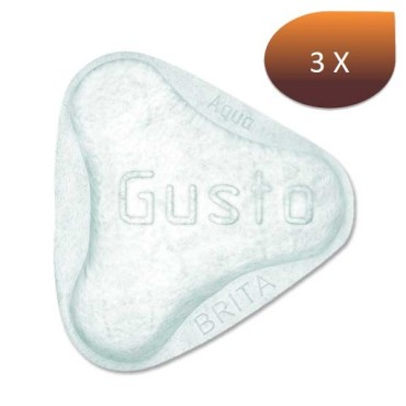 Lot de 3 Filtres Universels Brita Aqua Gusto 100 litres 1018872