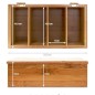 Bamboo tea box 4 large compartments Bamboo tea box 4 large compartments