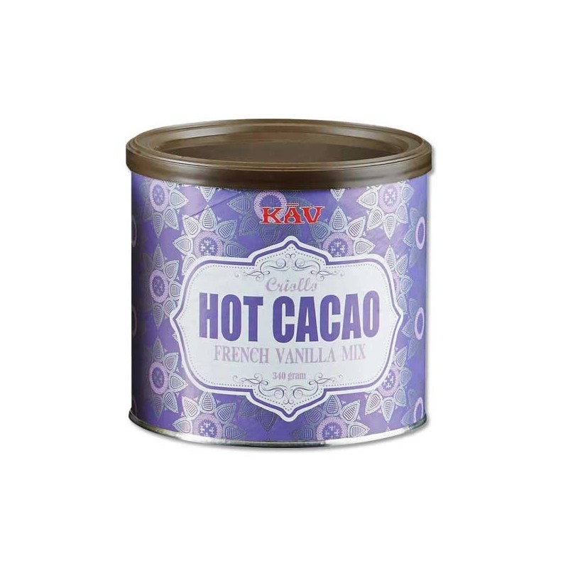 Chocolat en poudre Hot Cacao VANILLA 340g - KAV AMERICA Chocolat en poudre Hot Cacao VANILLA 340g - KAV AMERICA