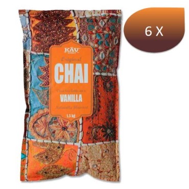 Pack x 6 Chaï latte VANILLE 1,5 Kg - KAV ORIENT