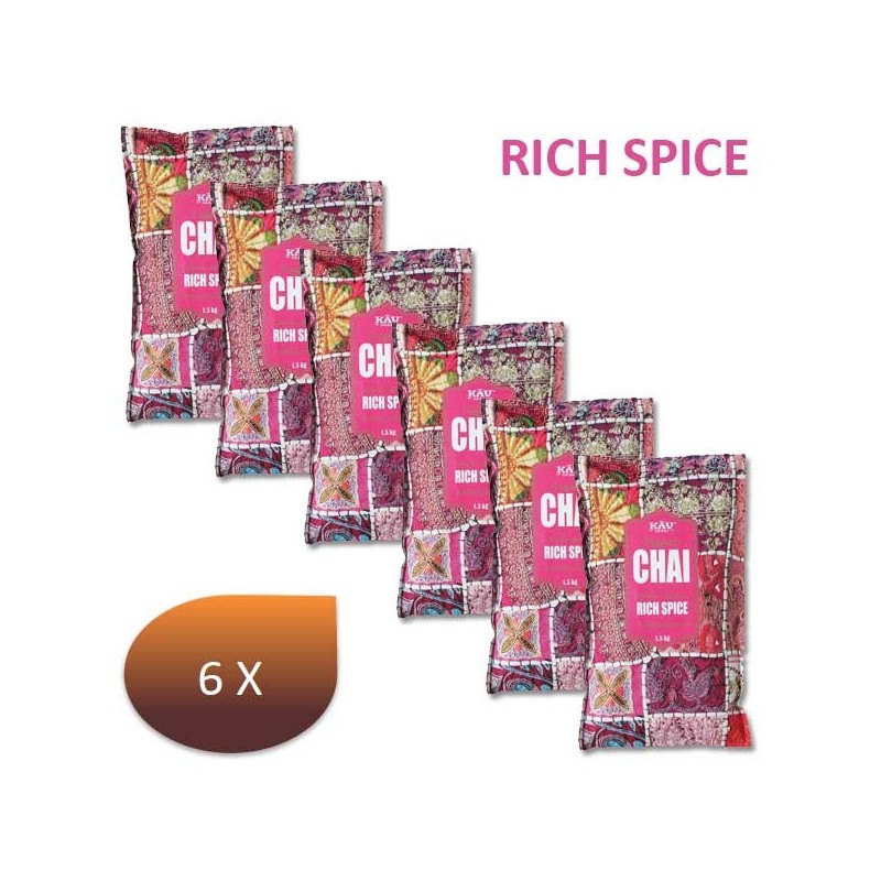 Pack x 6 Chaï latte RICH SPICE 1,5 Kg - KAV ORIENT Pack x 6 Chaï latte RICH SPICE 1,5 Kg - KAV ORIENT