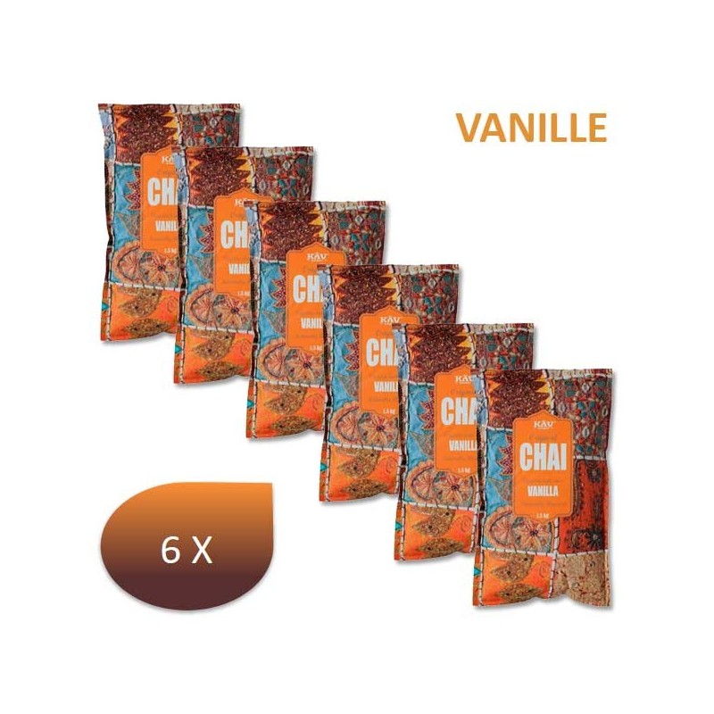 Pack x 6 Chaï latte VANILLE 1,5 Kg - KAV ORIENT Pack x 6 Chaï latte VANILLE 1,5 Kg - KAV ORIENT