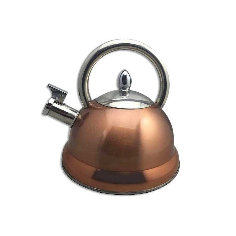 Bouilloire à sifflet Acier Inoxydable Coloris Cuivré 3L - BAUMALU Bouilloire à sifflet Acier Inoxydable Coloris Cuivré 3L - BAUMALU