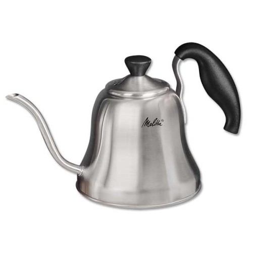 Chaleira manual todas as luzes de aço inoxidável Melitta 6761026 + 250g de café moído oferecido