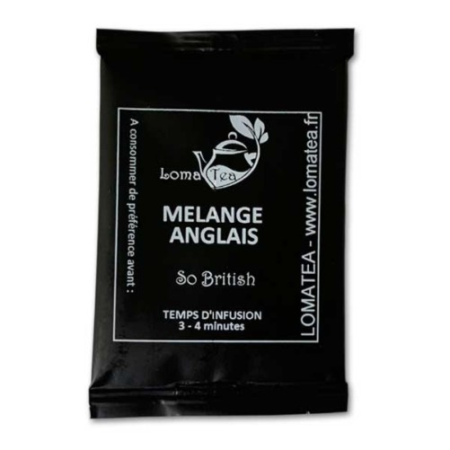 Thé noir MELANGE ANGLAIS LOMATEA x 20 infusettes individuelles