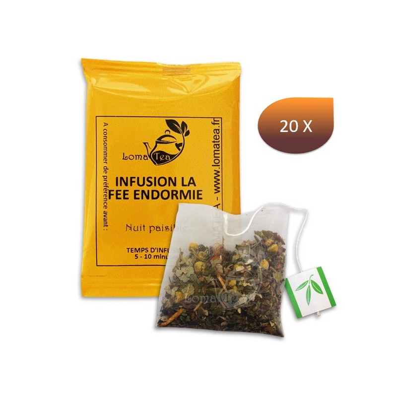 Infusion La Fée endormie- LOMATEA x 20 infusettes individuelles Infusion La Fée endormie- LOMATEA x 20 infusettes individuelles