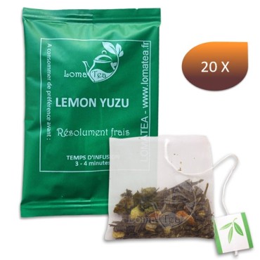 Thé Vert Lemon Yuzu LOMATEA infusette individuelle