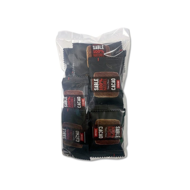 Sachet x 15 sablés Cacao extra Brut - GOULIBEUR