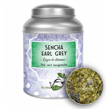 Sencha Earl Gray Lomatea Green Tea Metal Box (100g)