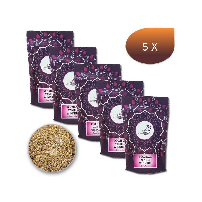 Pack x5 Rooibos VANILLE WINDHUK LOMATEA VRAC 100G Pack x5 Rooibos VANILLE WINDHUK LOMATEA VRAC 100G
