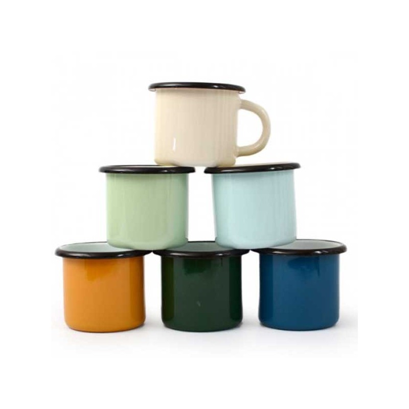 Tasse émaillée - 25cl - divers coloris