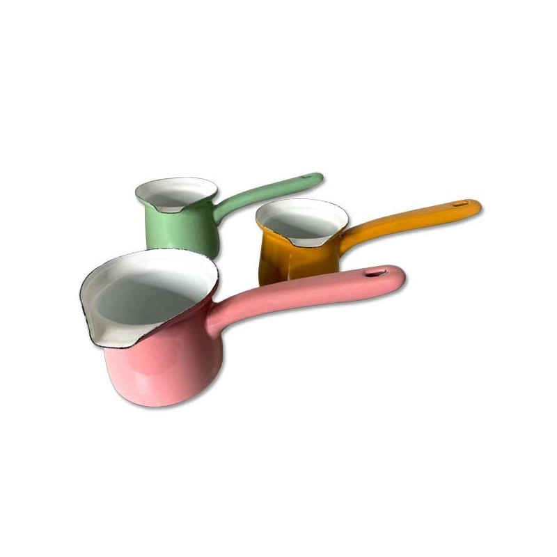 Pot à lait émaillé - divers coloris