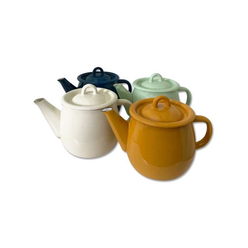 Théière émaillée 1L - divers coloris
