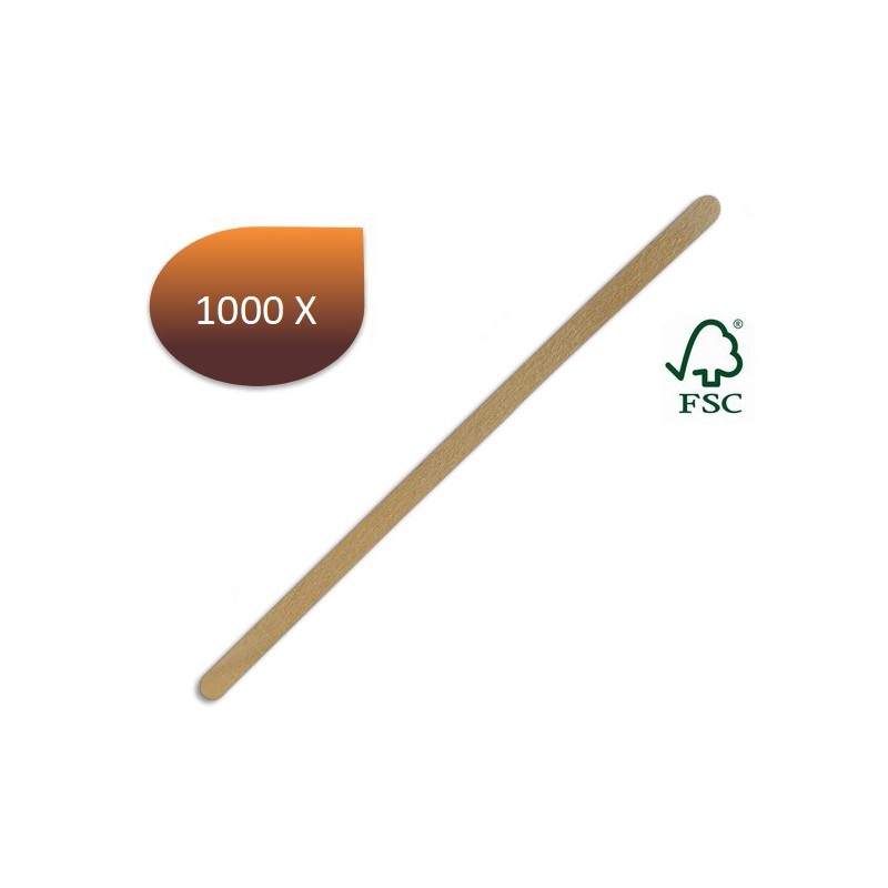 Spatule à café bois (11 x 0.6 cm) x 1000 unités Spatule à café bois (11 x 0.6 cm) x 1000 unités