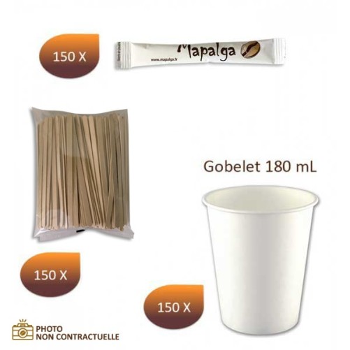 Kit sucre gobelet Touillette x 150
