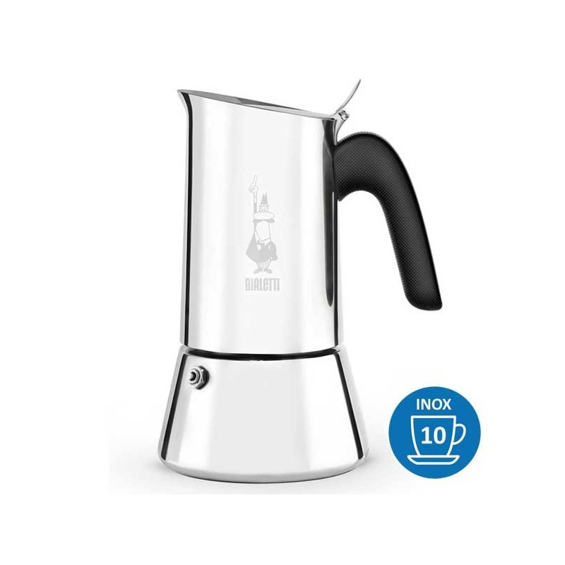 Indução de cafeteira Bialetti Venus Aço inoxidável 10 xícaras Indução de cafeteira Bialetti Venus Aço inoxidável 10 xícaras