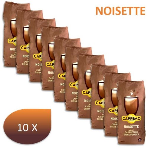 Pack x10 Café cappuccino NOISETTE CAPRIMO 1 Kg