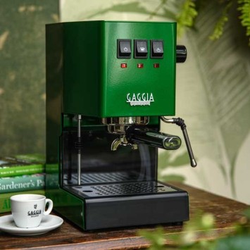 Machine à café espresso CLASSIC E24 JUNGLE GREEN GAGGIA RI9481/17 + 1 Kg de café moulu OFFERT