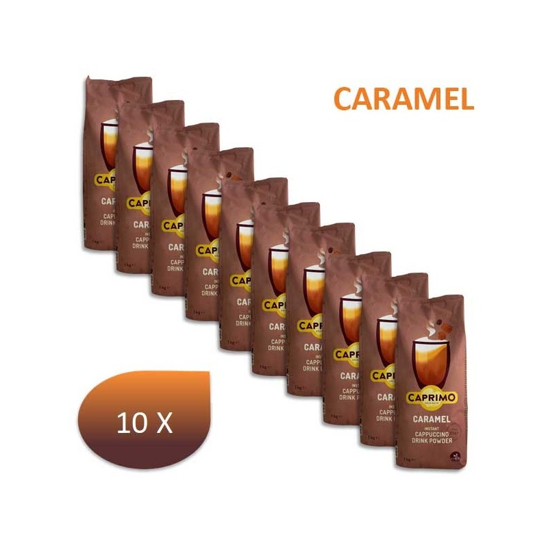 Pack x10 Café cappuccino CARAMEL CAPRIMO 1 Kg Pack x10 Café cappuccino CARAMEL CAPRIMO 1 Kg
