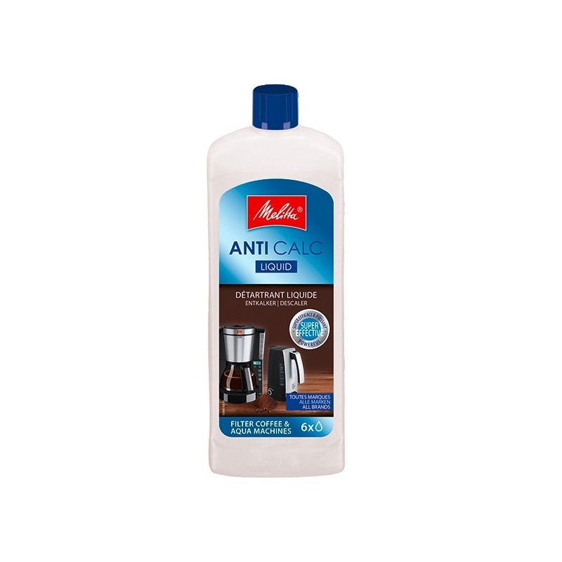 Détartrant liquide anti calcaire pour cafetières filtre et bouilloires MELITTA 6779369 Détartrant liquide anti calcaire pour cafetières filtre et bouilloires MELITTA 6779369