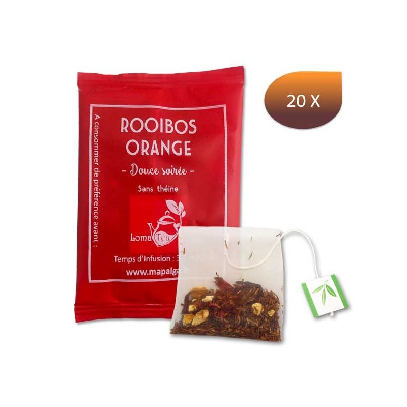 Rooibos Orange LOMATEA x 20 infusettes individuelles Rooibos Orange LOMATEA x 20 infusettes individuelles