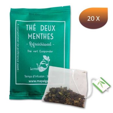 Green tea two mints Lomatea x 20 individual infuses