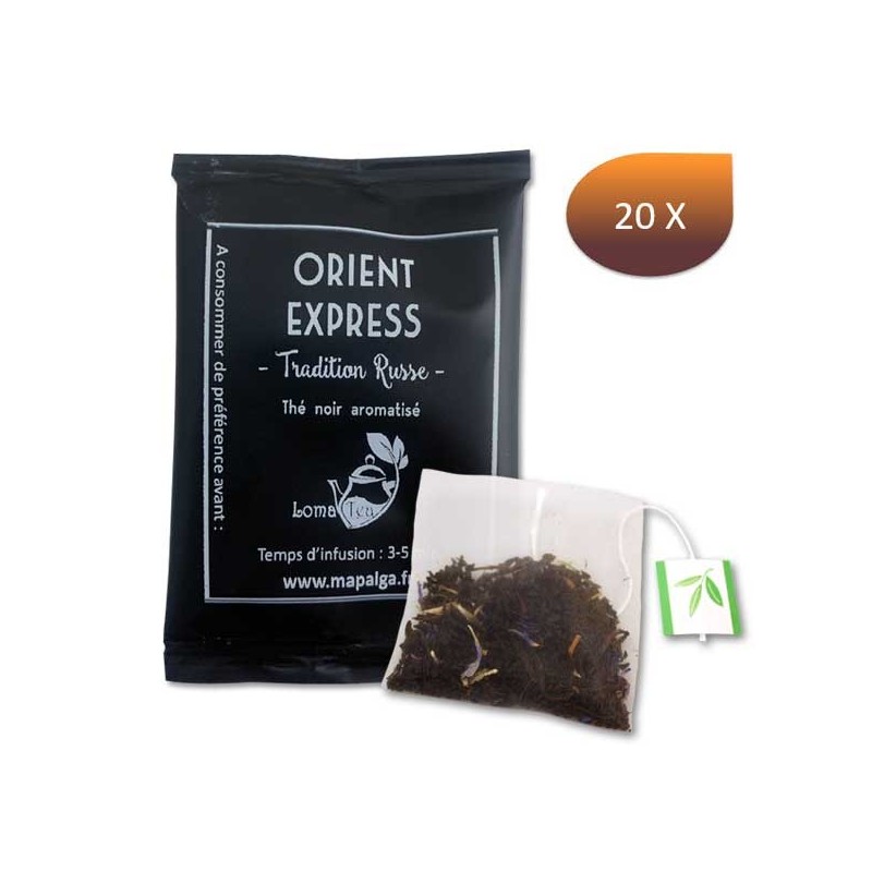 Thé noir ORIENT EXPRESS LOMATEA x 20 infusettes individuelles