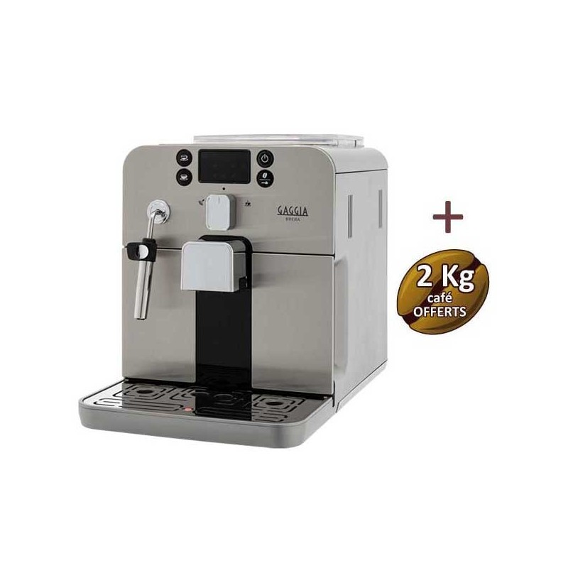 Machine à café automatique BRERA SILVER GAGGIA RI9305/01 + 2Kg de café OFFERTS Machine à café automatique BRERA SILVER GAGGIA RI9305/01 + 2Kg de café OFFERTS