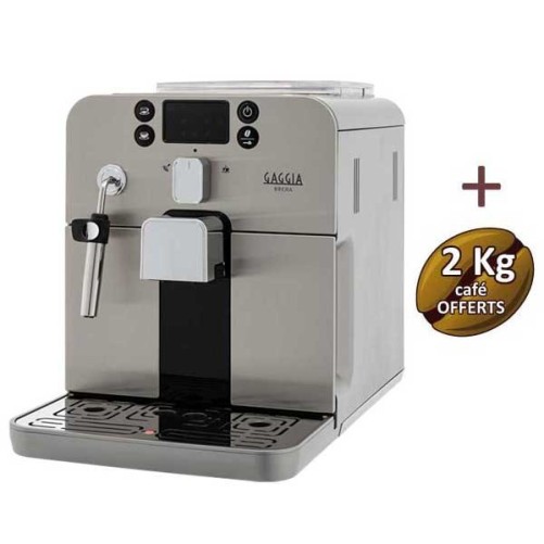 Machine à café automatique BRERA SILVER GAGGIA RI9305/01 + 2Kg de café OFFERTS