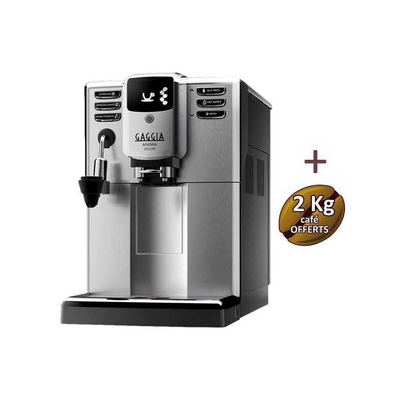 Machine à café automatique ANIMA DELUXE GAGGIA RI8761/01 + 2 kg de café OFFERTS Machine à café automatique ANIMA DELUXE GAGGIA RI8761/01 + 2 kg de café OFFERTS