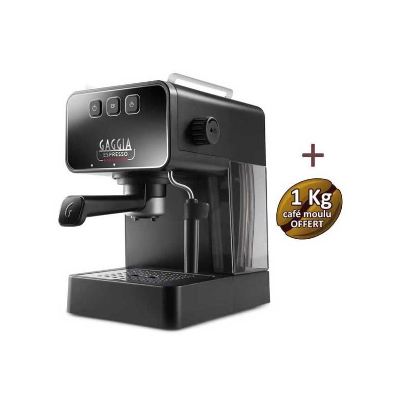 Machine à café ESPRESSO EVOLUTION STONE BLACK GAGGIA EG2115/01 + 1 Kg de café OFFERT Machine à café ESPRESSO EVOLUTION STONE BLACK GAGGIA EG2115/01 + 1 Kg de café OFFERT