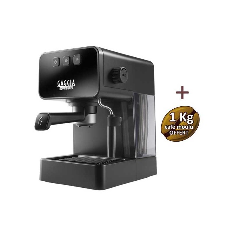 Machine à café ESPRESSO STYLE STONE BLACK GAGGIA EG2111/01 + 1 Kg de café OFFERT Machine à café ESPRESSO STYLE STONE BLACK GAGGIA EG2111/01 + 1 Kg de café OFFERT