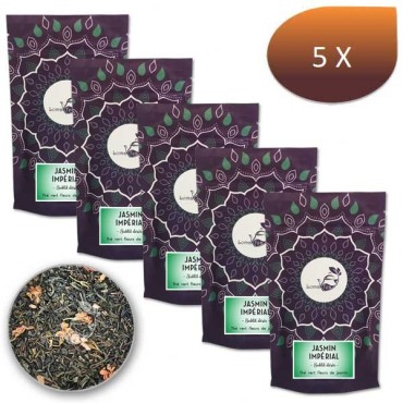 Pack x 5  Thé vert JASMIN IMPÉRIAL LOMATEA VRAC 100g