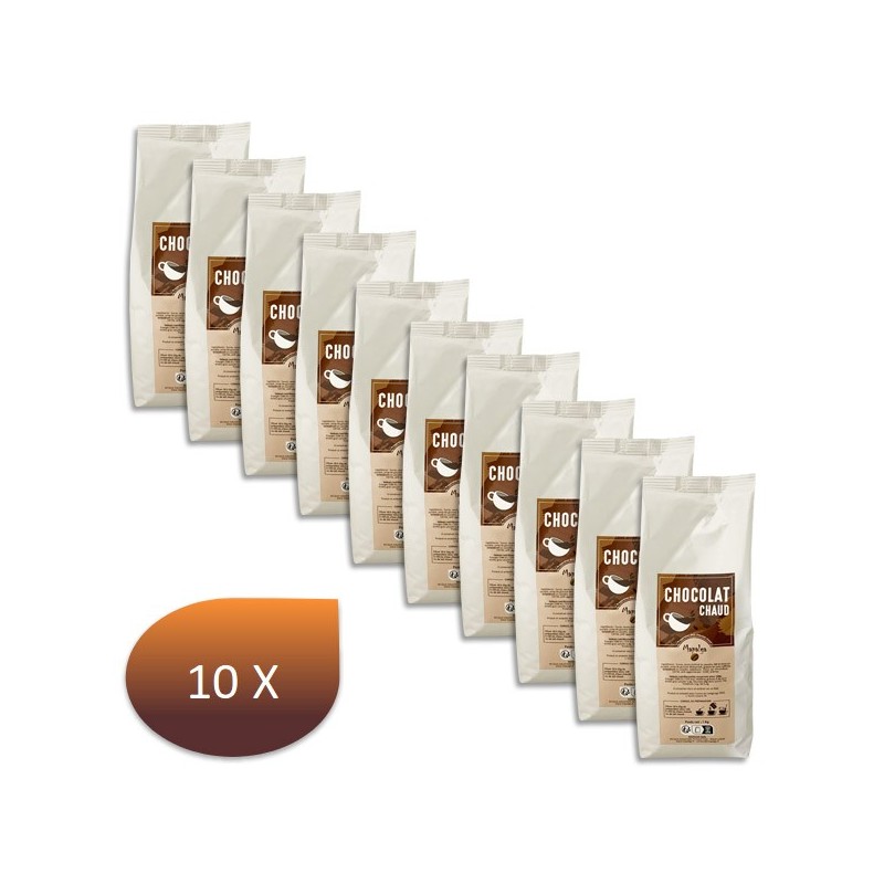 Pack x 10 Chocolat chaud instantané 25% cacao - 1 Kg - MAPALGA Pack x 10 Chocolat chaud instantané 25% cacao - 1 Kg - MAPALGA
