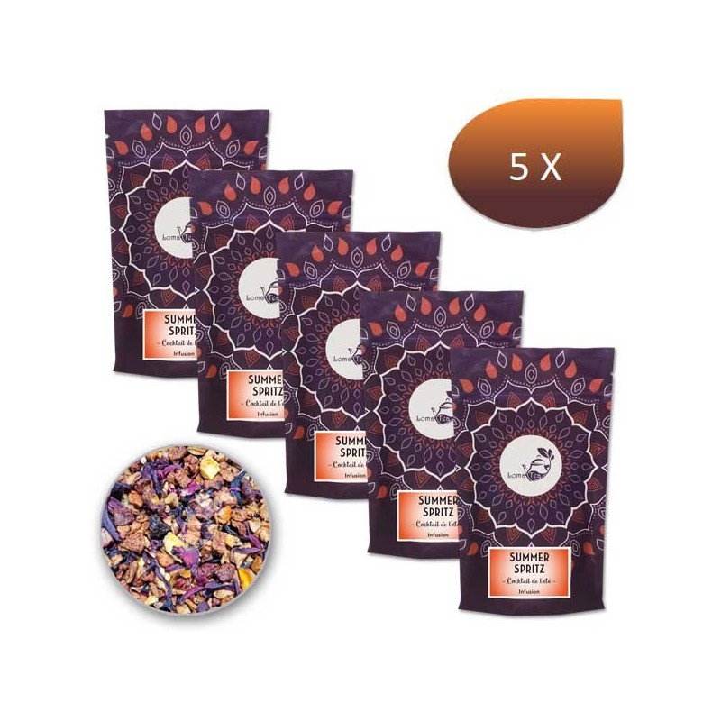 Pack x 5 Infusion SUMMER SPRITZ LOMATEA VRAC 100g Pack x 5 Infusion SUMMER SPRITZ LOMATEA VRAC 100g