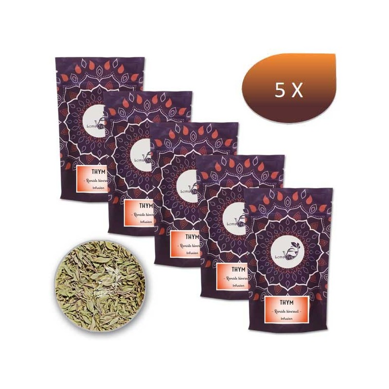 Pack x 5 Infusion THYM LOMATEA VRAC 60g Pack x 5 Infusion THYM LOMATEA VRAC 60g