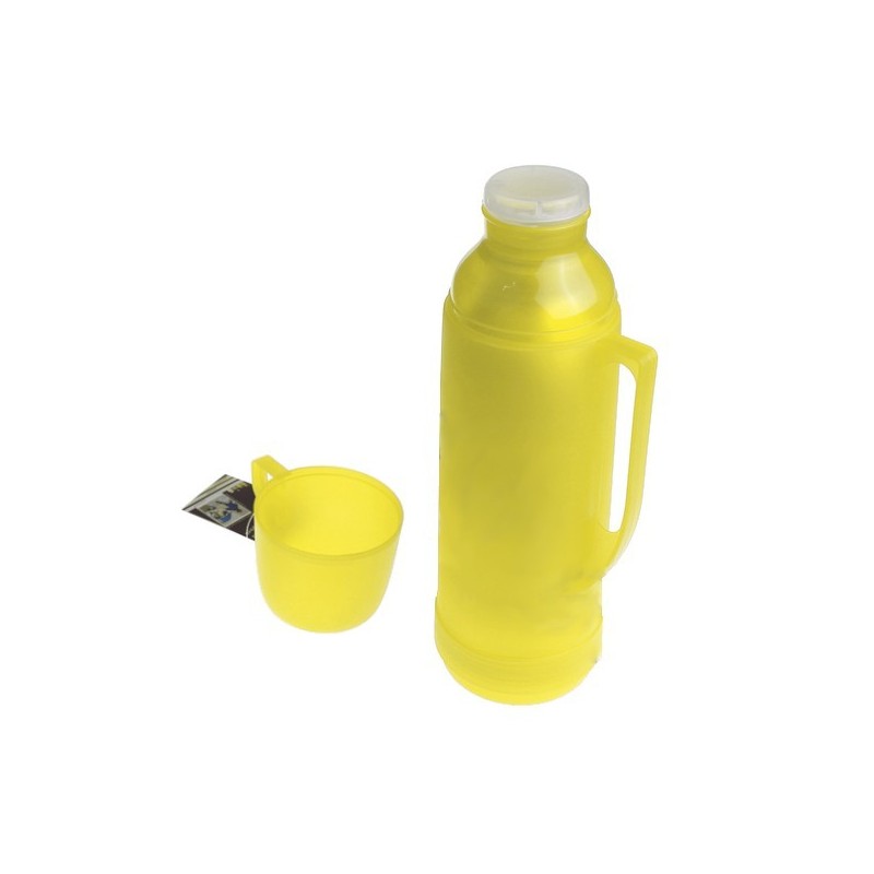 Bouteille Isotherme avec tasse Faveco 1litre jaune